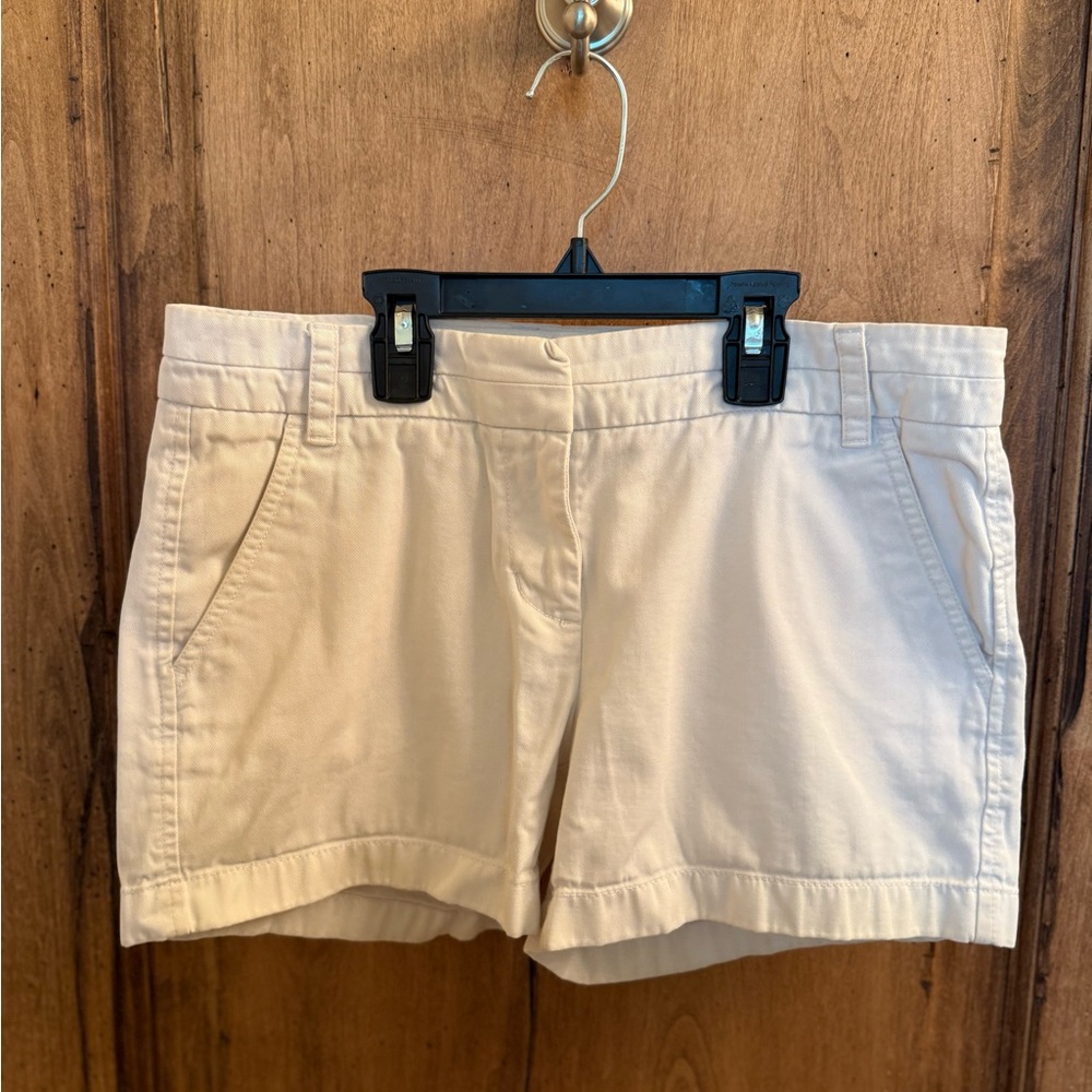 J. Crew White Chino Shorts